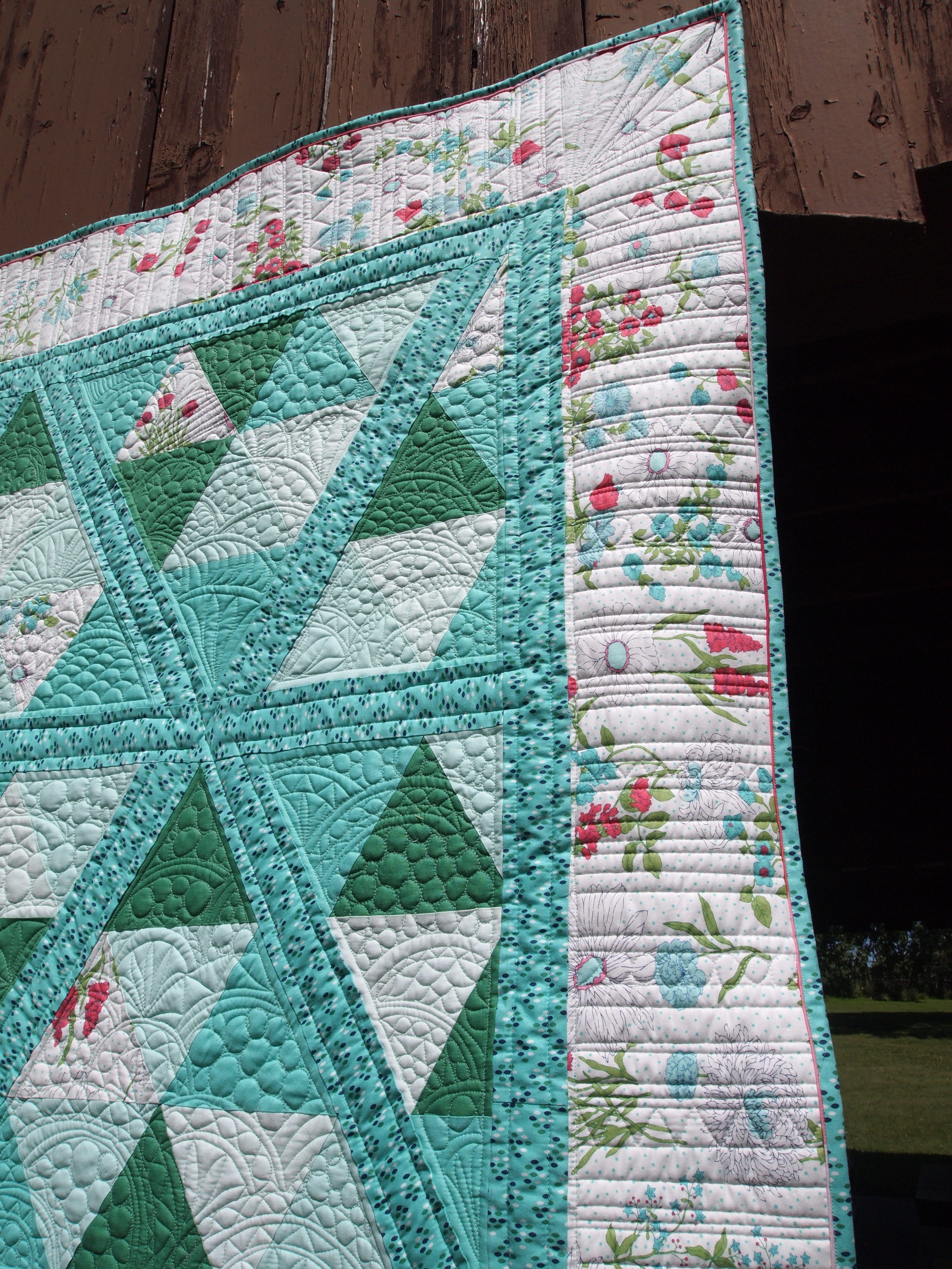 June’s Quilt of the month, Kite Runner in Color Me Happy.
